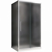 Душевой уголок Abber Schwarzer Diamant 170x75 см профиль хром стекло матовое