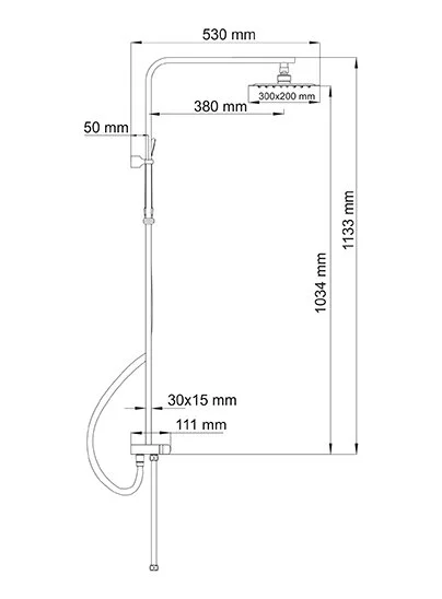Душевая стойка WasserKRAFT хром A042 (детальная фотография), хром