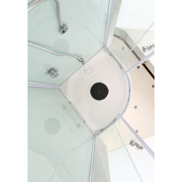 Душевая кабина Black&White Galaxy G8501 90x90 см профиль хром 8501900 (детальная фотография), со средним поддоном