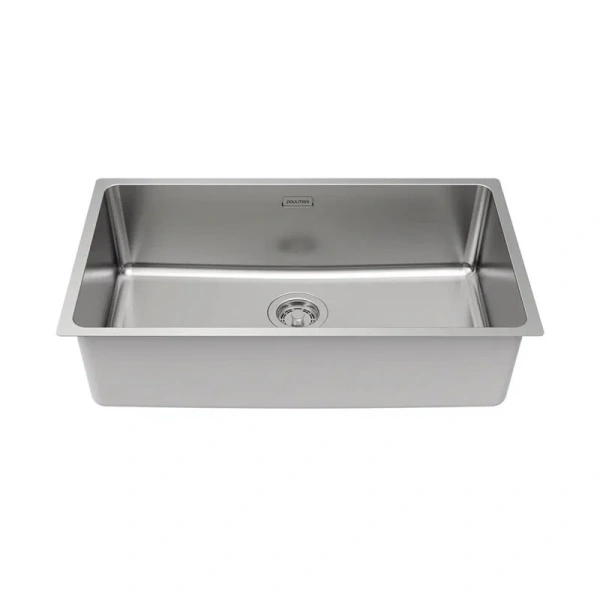 Мойка для кухни Paulmark Yuni 76 см нержавеющая сталь YU76-BS (детальная фотография), из нержавеющей стали, стальные, металлические