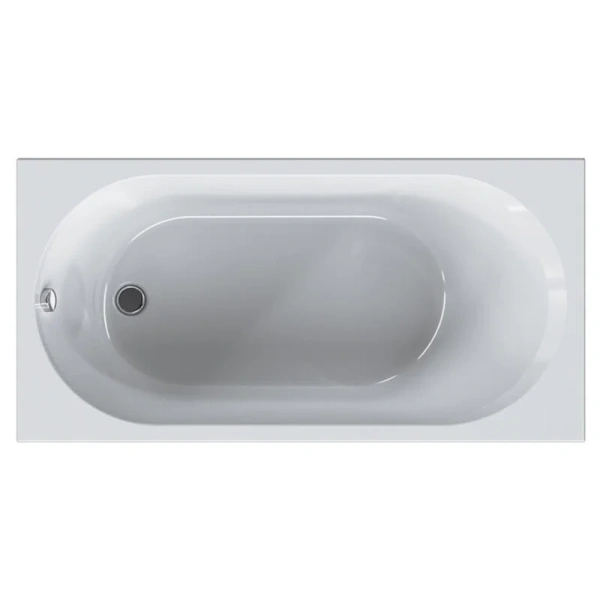 Ванна акриловая Am.Pm X-Joy 140х70 см прямоугольная W94A-140-070W-A (детальная фотография), без гидромассажа, недорогие, маленькие