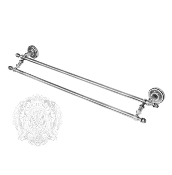 Полотенцедержатель для ванной двойной, тосканская бронза, Migliore Mirella 17220 (детальная фотография) index_2