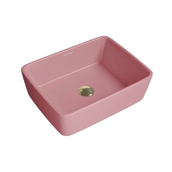 Раковина Grossman Color 48 см розовая матовая GR-3016PIM (детальная фотография)