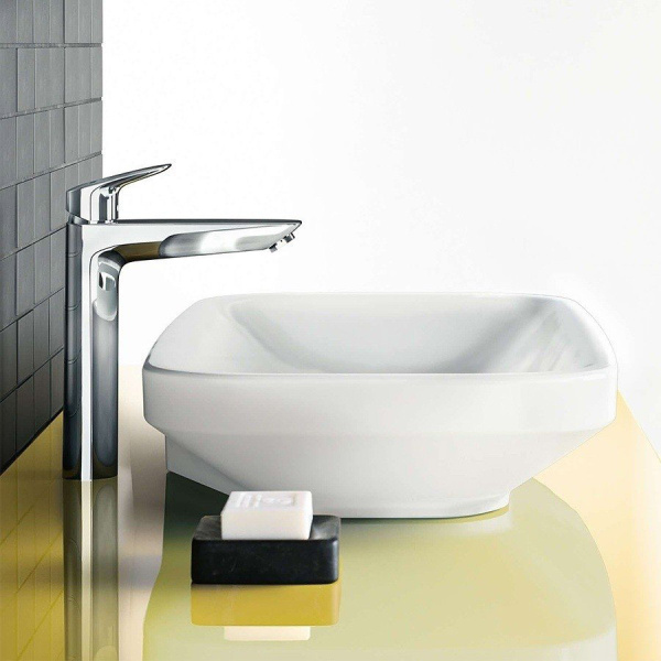 Смеситель для раковины Hansgrohe Logis однорычажный 71090000 (детальная фотография), современные, hi-tech