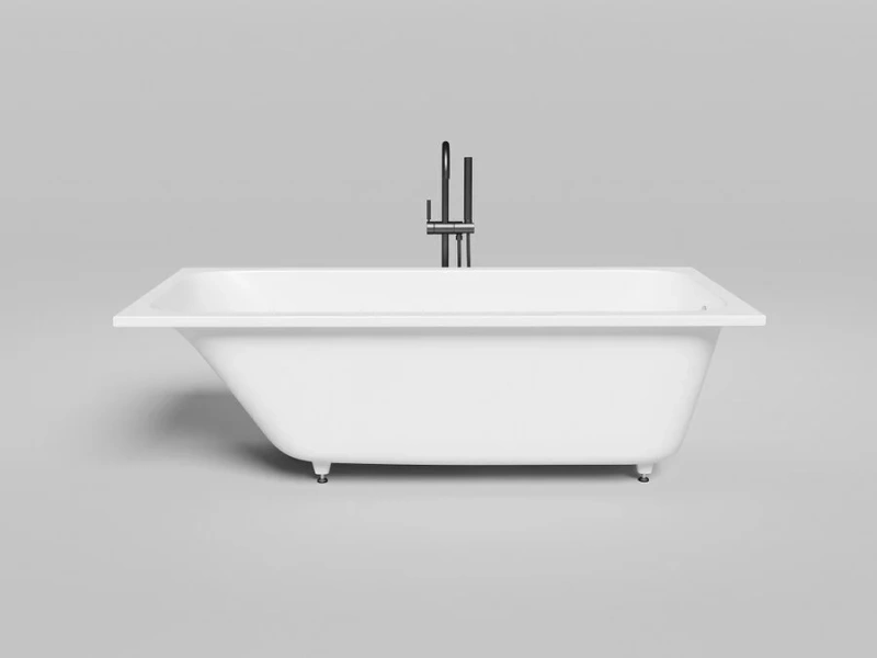 Ванна из искусственного камня Salini Orlanda 170x80 см белый глянцевый 102016G (детальная фотография), прямоугольные