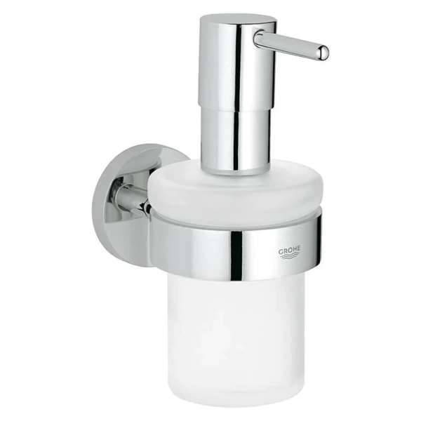Дозатор для мыла Grohe Essentials стекляный 40394001 (детальная фотография), стеклянные
