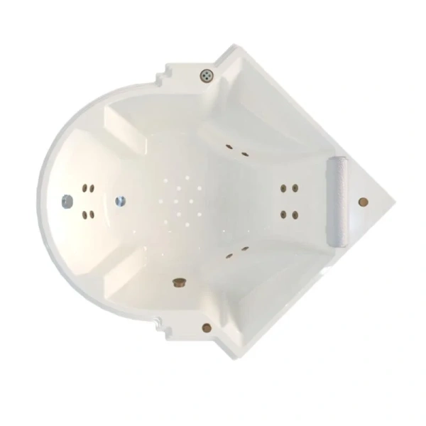 Акриловая ванна Fra Grande Монте-Карло-Bronze 4-01-4-0-0-402, 149 x 149 см, рама-подставка, подголовник, комплект панелей, молдинг, слив-перелив автомат, 12 форсунок Релакс бронза, контроллер 200, белая (детальная фотография)