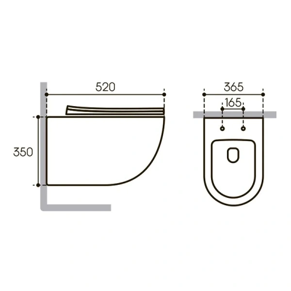 Унитаз с инсталляцией Aqueduto Ovo Plus клавиша хром AQDS130T (детальная фотография), с инсталляцией index_1