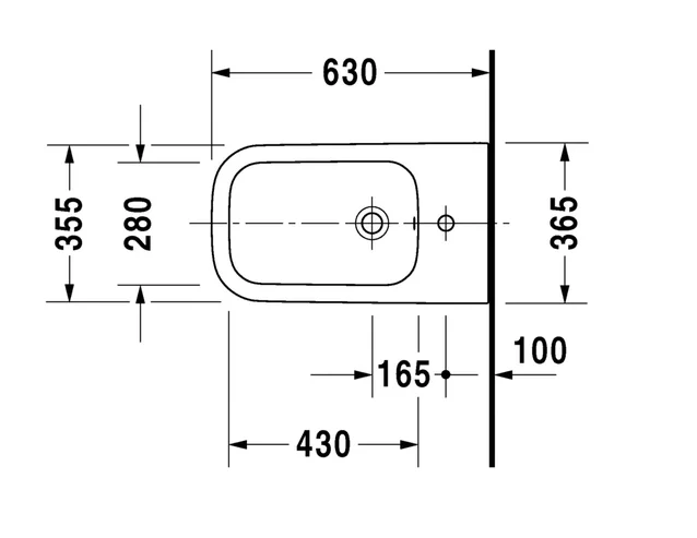 Биде напольное Duravit Happy D.2 2259100000 (детальная фотография) index_1