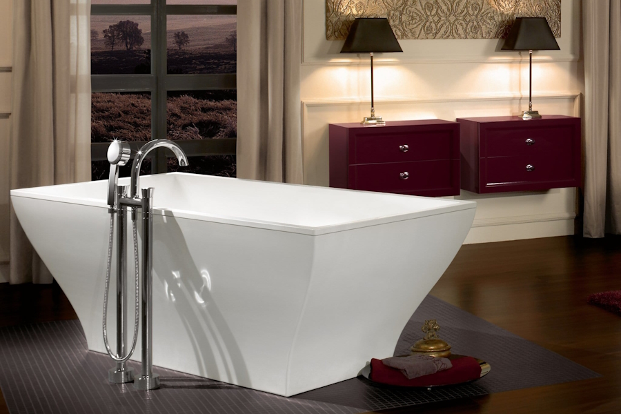 Ванна квариловая Villeroy & Boch La Belle 180х80 см отдельностоящая белая UBQ180LAB2PDV-01 (детальная фотография), прямоугольные