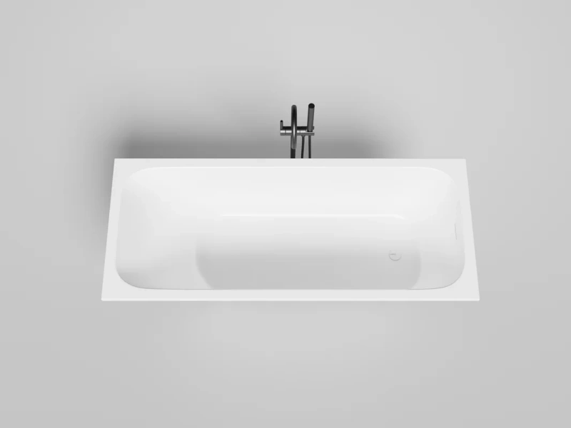 Ванна из искусственного камня Salini Orlanda Kit 170x70 см белая матовая 102121M (детальная фотография), в наличии