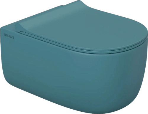 Унитаз подвесной BERGES Ego матовый темно-синий - фото 7