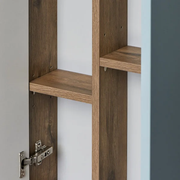 Шкаф подвесной Акватон Мишель 43 см дуб рустикальный, фьорд 1A244203MIX30 (детальная фотография), подвесные