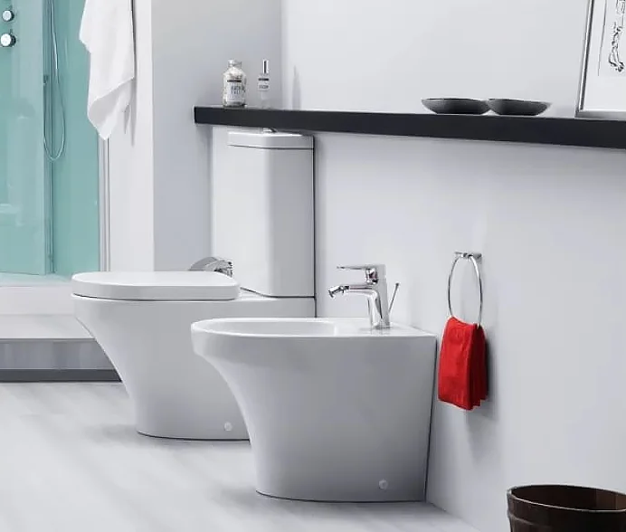 Биде напольное Am.Pm Inspire белое C503111WH (детальная фотография), современные, hi-tech