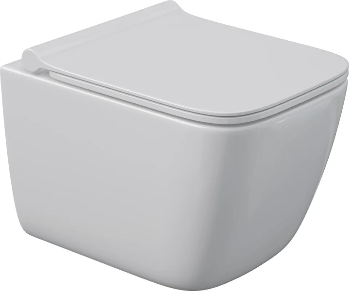 Унитаз с инсталляцией Berges Quattro S Rimless клавиша хром глянец 043364 (детальная фотография) index_2