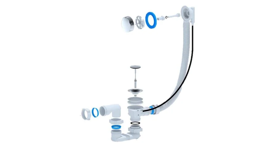 Слив-перелив Triton с сифоном Щ0000039638 (детальная фотография), недорогие