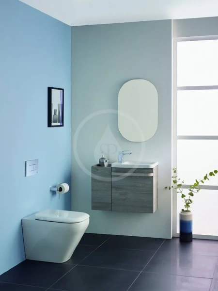 Тумба подвесная Ideal Standard Tonic II 22.5 см светло-серое дерево R4317FE (детальная фотография), подвесные