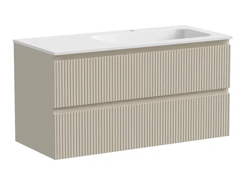 Тумба под раковину подвесная Sancos Snob T 100 см правая, beige soft - фото 1