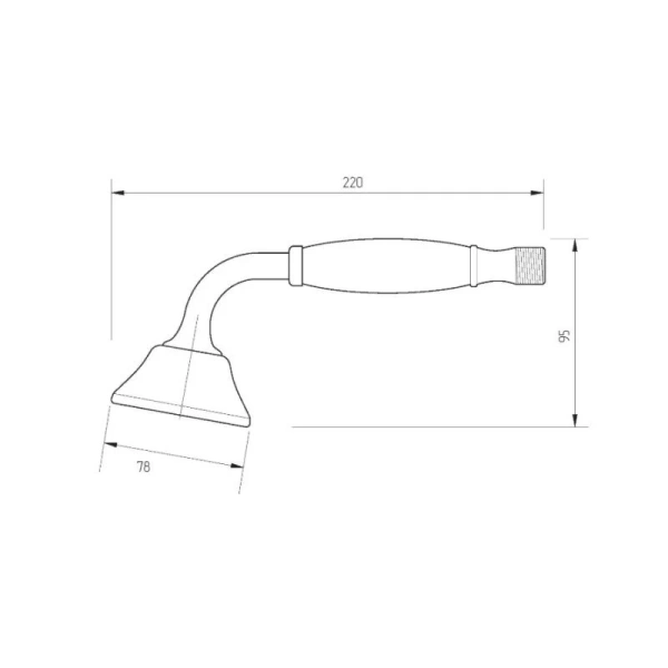 Лейка для душа Migliore Provance бронза 19460 (детальная фотография), душевые лейки