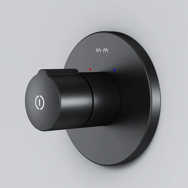 Смеситель для душа Am.Pm X-Joy черный матовый F85A65722 (детальная фотография), скрытого монтажа, встраиваемые в стену