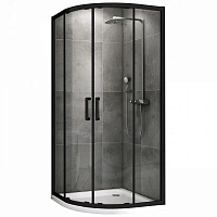 Душевой уголок Abber Schwarzer Diamant 100х100 см стекло прозрачное