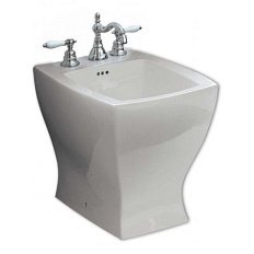 Биде напольное ArtCeram Jazz белый глянцевый, с 3 отверстиями под смеситель