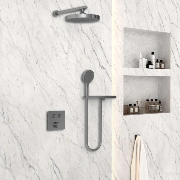 Душевой комплект Vincea вороненая сталь VSFW-4I212RGM (детальная фотография), другие