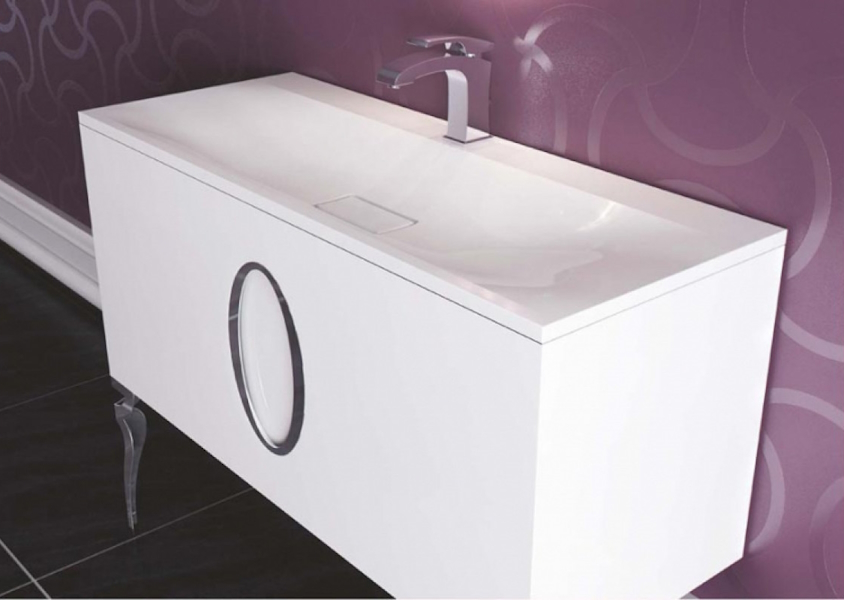 Мебель для ванной La Beaute Gard 90 (детальная фотография), современная, hi-tech