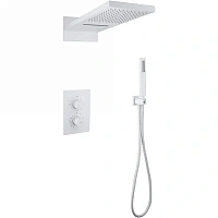 Душевой комплект Abber Wasser Kreis белый матовый