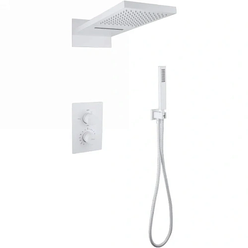 Душевой комплект Abber Wasser Kreis белый матовый - фото 2