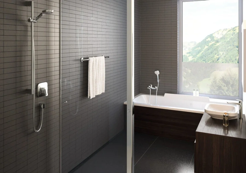Шланговое подсоединение Hansgrohe FixFit E с защитой от обратного тока воды 27458000 (детальная фотография), по запросу index_1