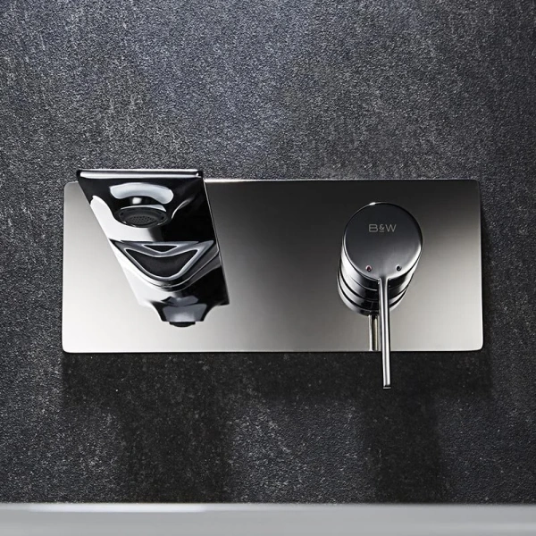 Смеситель для раковины Black&White Universe хром 7120U (детальная фотография), хром