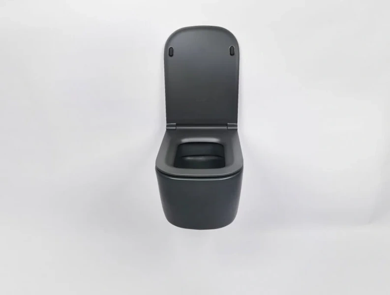 Унитаз с инсталляцией Valsir MEG11PRO с черной матовой клавишей KIT VSBM 5486NEMT Slim P1 (детальная фотография), с инсталляцией index_1