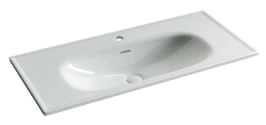 Раковина Ceramica Nova Sabo 100 см белая CN13003 (детальная фотография)