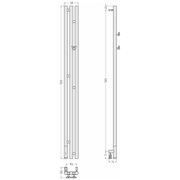 Схема (детальная фотография), матовый хром