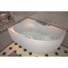 Ванна акриловая, расположение слева, Aquanet Capri 170х110