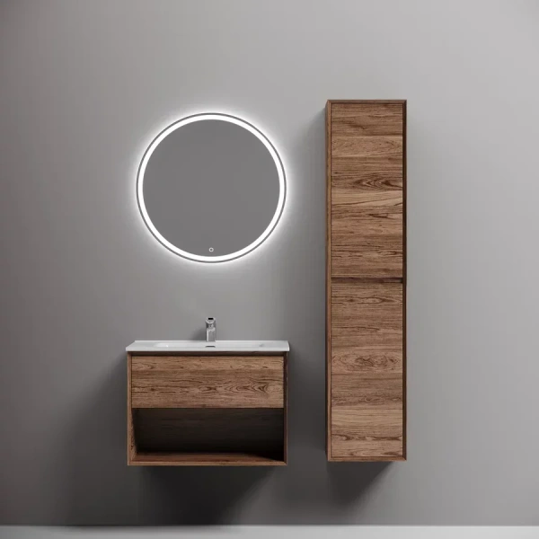 Тумба под раковину подвесная Sancos Marmi 1.0 70 см дуб чарльстон MR1.070ECH (детальная фотография), современная, hi-tech