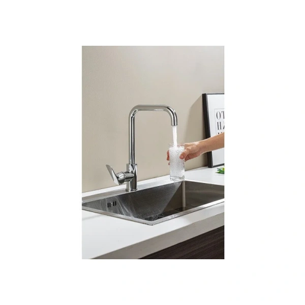 Смеситель для кухни Акватек Вега хром AQ1081CR (детальная фотография), хром