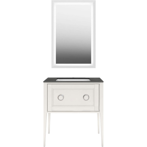 Тумба под раковину напольная Kerama Marazzi Plaza Classic PL.CN.80.1\WHT.M 80 см с выдвижным ящиком (детальная фотография), классика, ретро