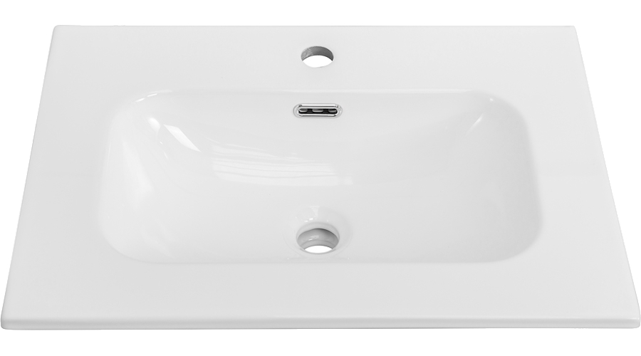 Раковина мебельная Cezares Eco 60 см белая CZR-8073-60 (детальная фотография), в наличии