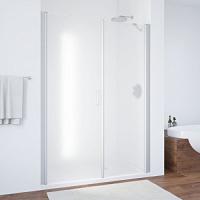 Душевая дверь профиль матовый хром стекло сатин Vegas-glass