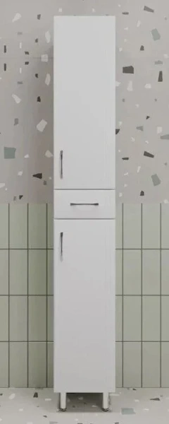 Шкаф-пенал напольный Style Line Эко Стандарт 30 см с бельевой корзиной ЛС-00002328 (детальная фотография)