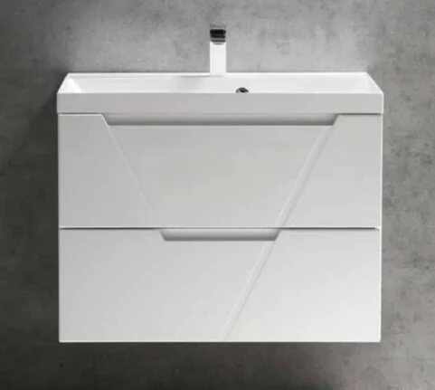 Тумба под раковину подвесная BelBagno Vittoria 80 см bianco lucido с покрытием эмаль VITTORIA-800-2C-SO-BL (детальная фотография)