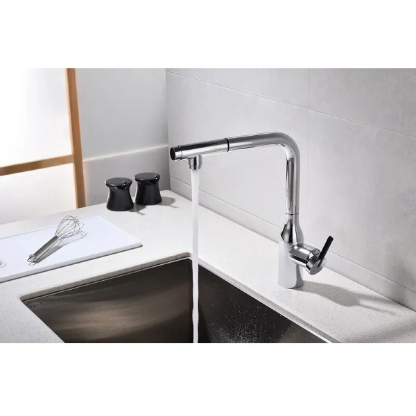 Смеситель для кухни Paulmark Viper хром Vi213105-CR (детальная фотография), на мойку, на столешницу