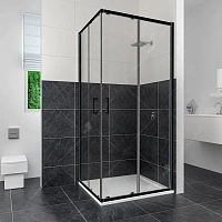 Душевой уголок RGW Classic CL-34B 100х100 см профиль черный