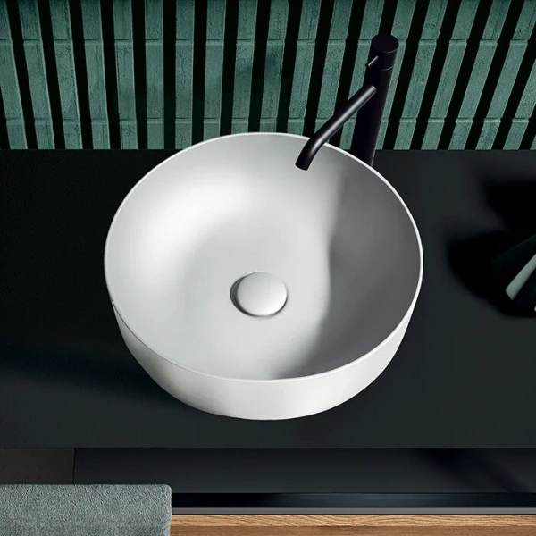 Раковина Kerasan Nolita 40 см белый матовый 534430 (детальная фотография)