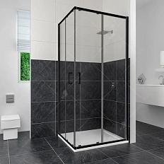 Душевой уголок RGW Classic CL-34B 80х80 см профиль черный