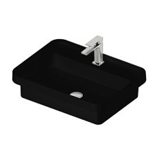 Раковина ArtCeram Fuori Scala 60 см черный матовый