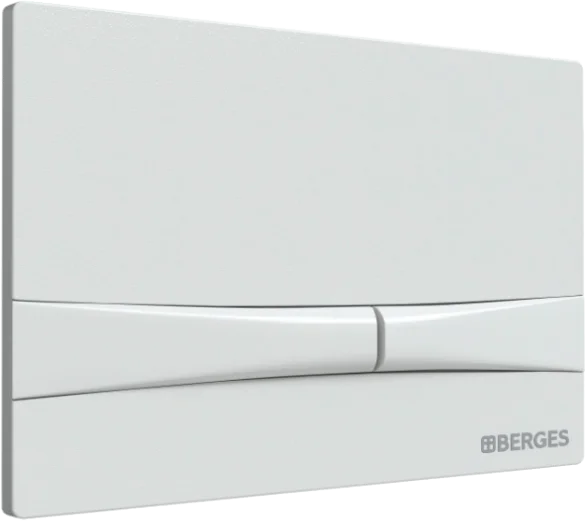 Инсталляция для унитаза BERGES Novum кнопка белая Soft Touch 040254 (детальная фотография), с механическим сливом