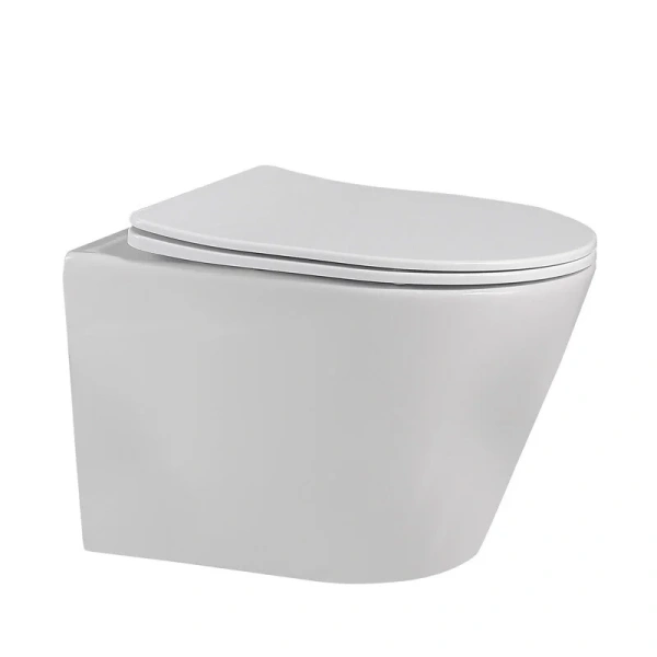 Унитаз подвесной Abber Bequem AC1102 безободковый (детальная фотография)